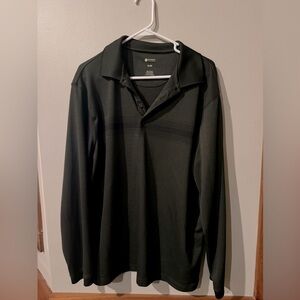 Haggar clothing: long sleeve polo: sz XL